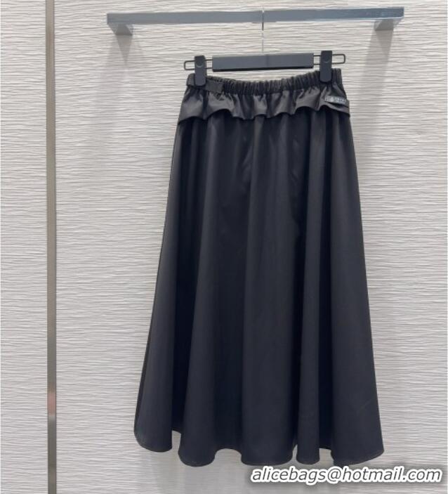 Well Crafted Prada Long Skirt PR031106 Black 2026