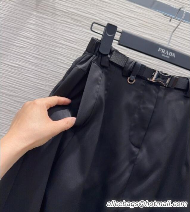 Well Crafted Prada Long Skirt PR031106 Black 2026
