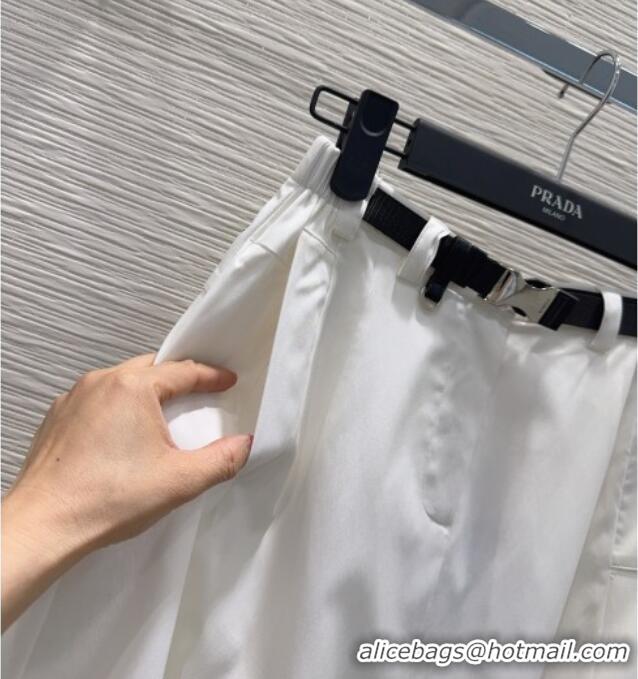 New Release Creation Prada Long Skirt PR031106 White 2026