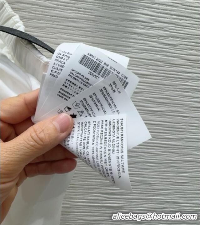 New Release Creation Prada Long Skirt PR031106 White 2026