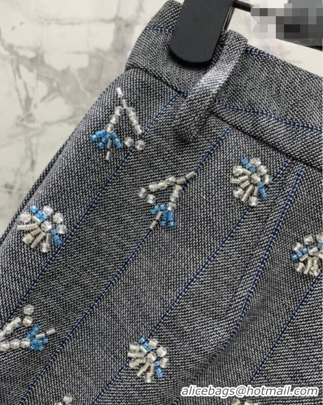 Best Price Prada Charm Shorts PR031108 Grey 2026