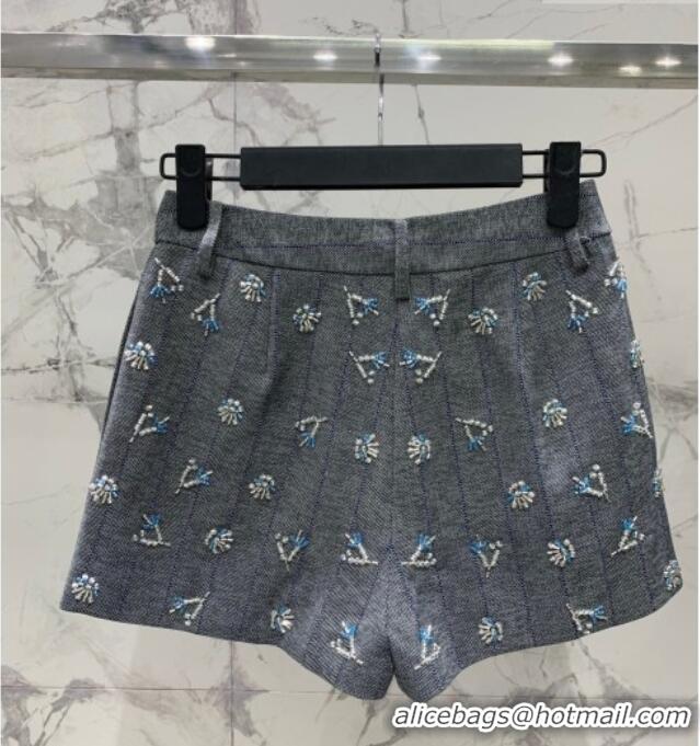 Best Price Prada Charm Shorts PR031108 Grey 2026