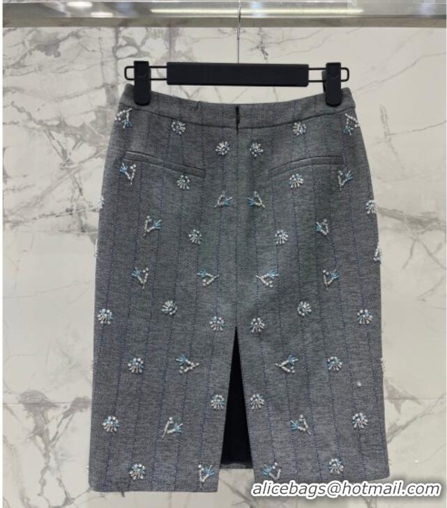 Low Cost Prada Charm Skirt PR031108 Dark Grey 2026