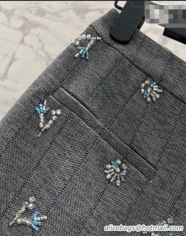 Low Cost Prada Charm Skirt PR031108 Dark Grey 2026