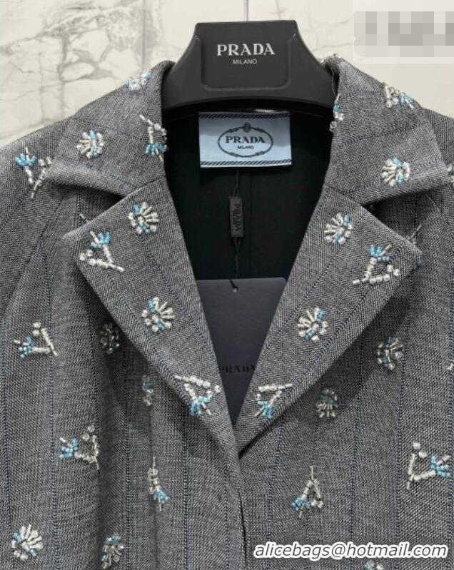 Classic Specials Prada Charm Coat PR031108 Dark Grey 2026