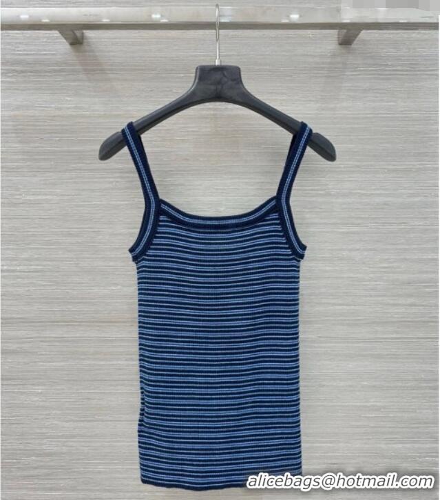 ​Top Design Prada Knit Vest PR031109 Blue 2026