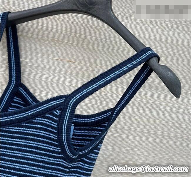 ​Top Design Prada Knit Vest PR031109 Blue 2026