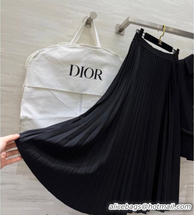 Luxury Discount Dior Jacket and Skirt Set DR031103 Black 2026