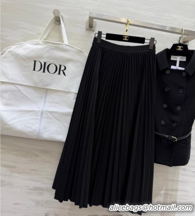 Luxury Discount Dior Jacket and Skirt Set DR031103 Black 2026