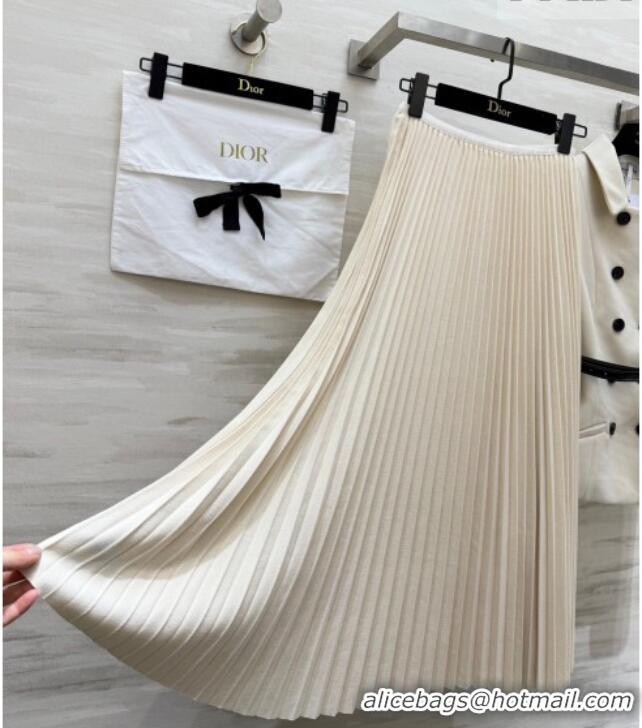 Unique Discount Dior Jacket and Skirt Set DR031103 White 2026