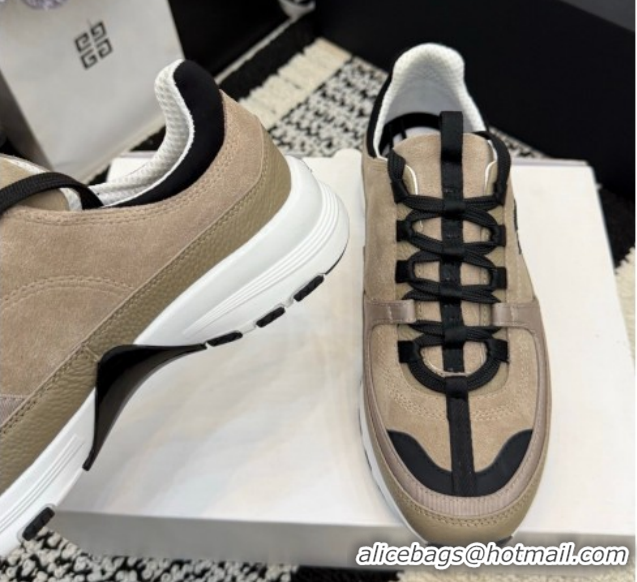 Buy New Cheap Chanel Calfskin Leather & Suede Sneakers G47010 Beige 2026