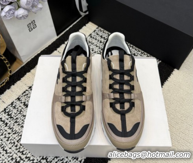 Buy New Cheap Chanel Calfskin Leather & Suede Sneakers G47010 Beige 2026