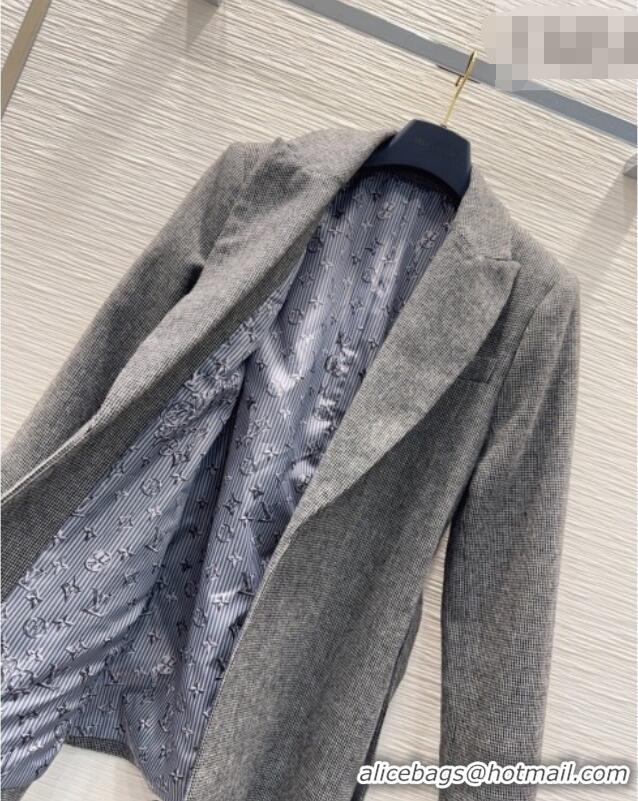 Luxury Discount Louis Vuitton Skirt and Jacket Set LV031101 Grey/Blue 2026