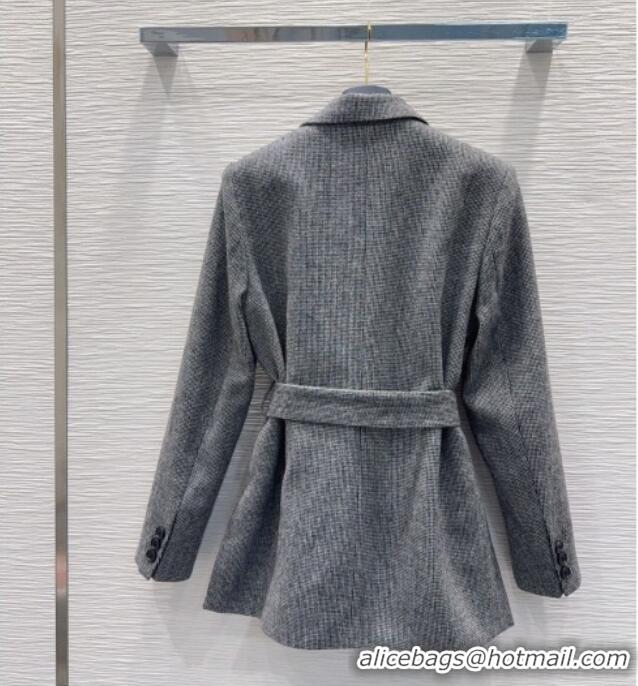 Luxury Discount Louis Vuitton Skirt and Jacket Set LV031101 Grey/Blue 2026