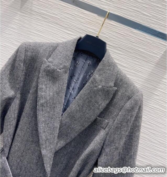 Luxury Discount Louis Vuitton Skirt and Jacket Set LV031101 Grey/Blue 2026