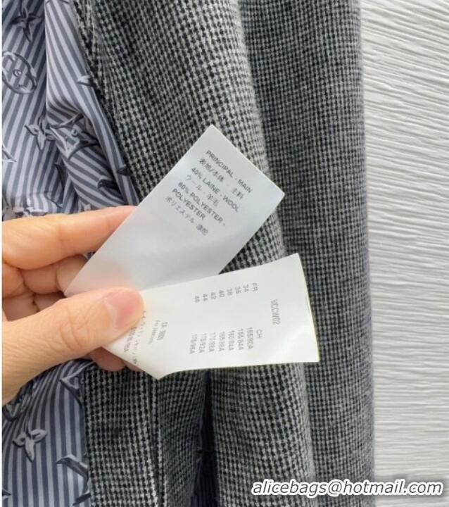 Luxury Discount Louis Vuitton Skirt and Jacket Set LV031101 Grey/Blue 2026