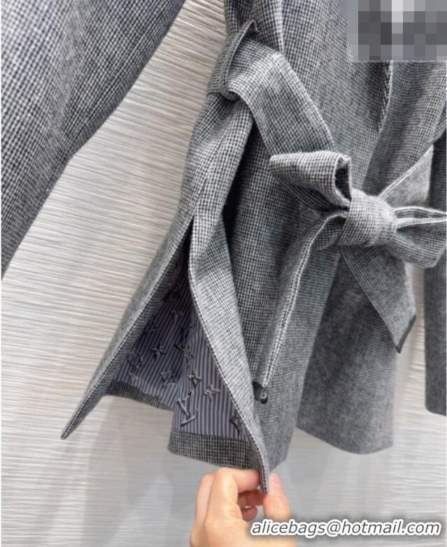 Luxury Discount Louis Vuitton Skirt and Jacket Set LV031101 Grey/Blue 2026