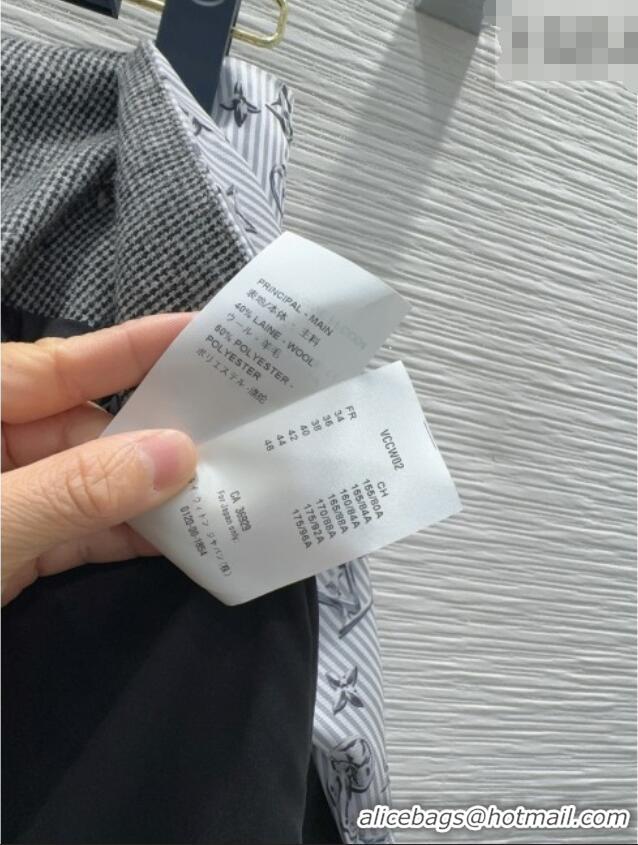 Luxury Discount Louis Vuitton Skirt and Jacket Set LV031101 Grey/Blue 2026