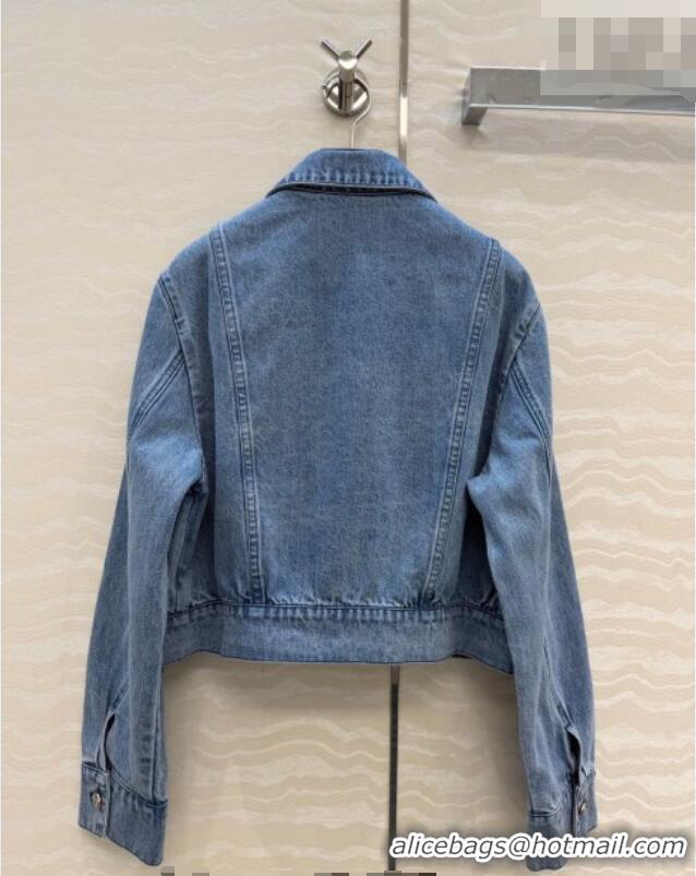 Top Quality Chanel Cotton Denim Jacket CH031112 Blue 2026