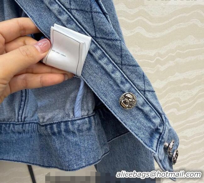 Top Quality Chanel Cotton Denim Jacket CH031112 Blue 2026