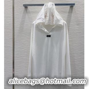 Buy Fashionable Miu Miu Cotton Shirt with Lace MM031102 White 2026