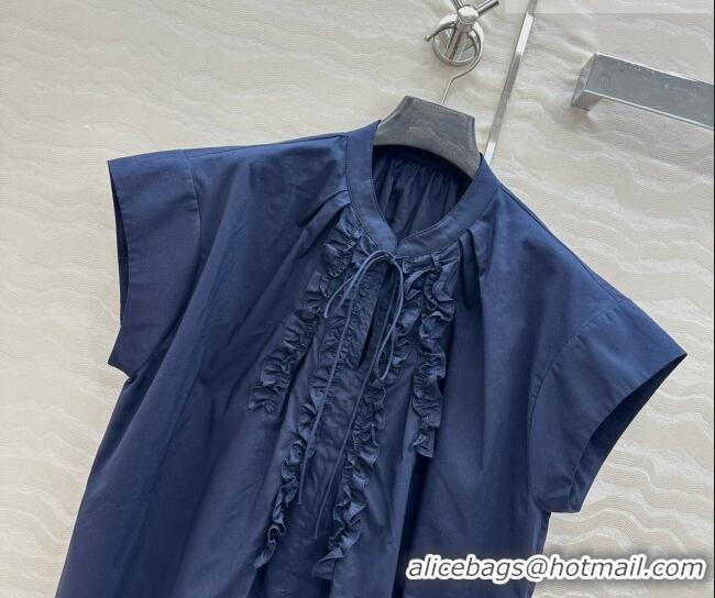 Super Quality The Row Cotton Shirt TR031101 Blue 2026