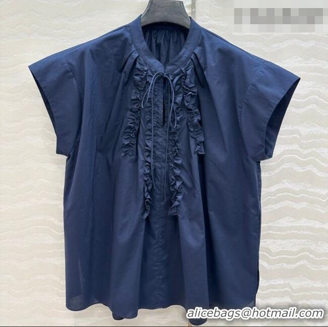 Super Quality The Row Cotton Shirt TR031101 Blue 2026