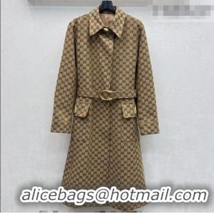 ​Grade Quality Gucci GG Cotton Coat GG031101 Beige 2026