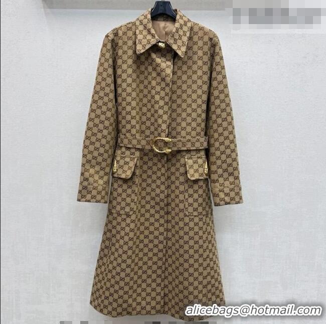 ​Grade Quality Gucci GG Cotton Coat GG031101 Beige 2026