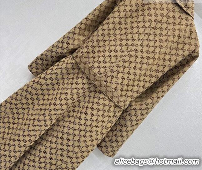 ​Grade Quality Gucci GG Cotton Coat GG031101 Beige 2026