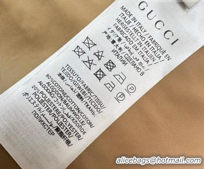 ​Grade Quality Gucci GG Cotton Coat GG031101 Beige 2026