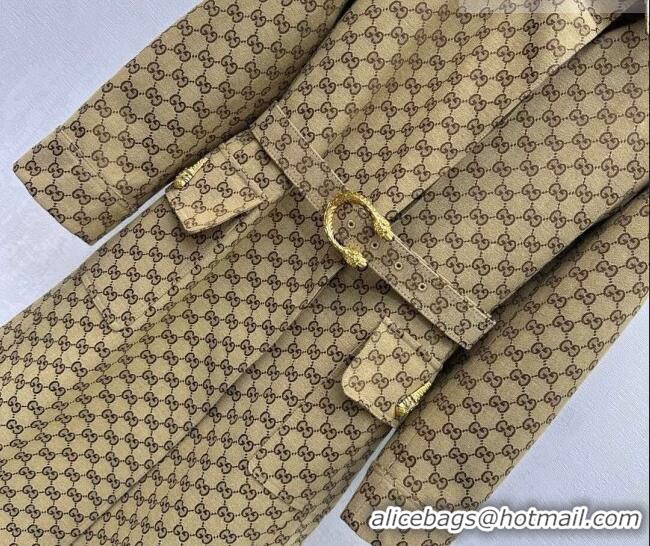 ​Grade Quality Gucci GG Cotton Coat GG031101 Beige 2026