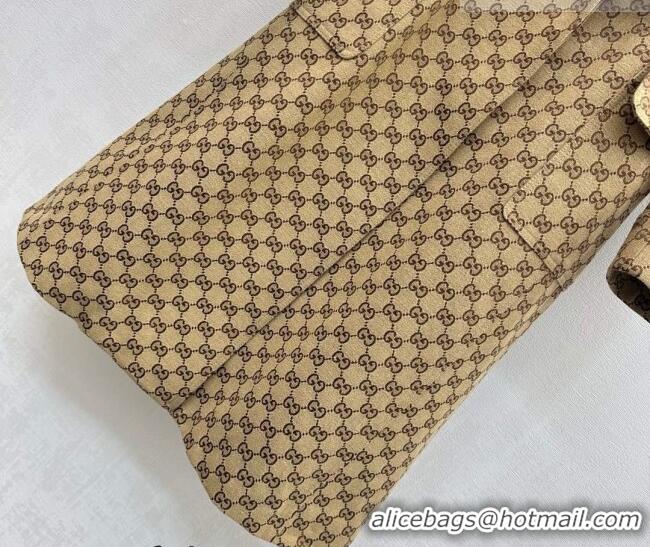 ​Grade Quality Gucci GG Cotton Coat GG031101 Beige 2026