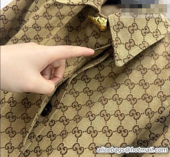Top Design Gucci GG Cotton Jacket GG031101 Beige 2026