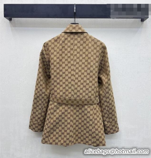 Top Design Gucci GG Cotton Jacket GG031101 Beige 2026