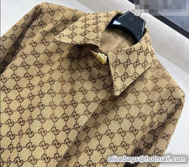 Top Design Gucci GG Cotton Jacket GG031101 Beige 2026