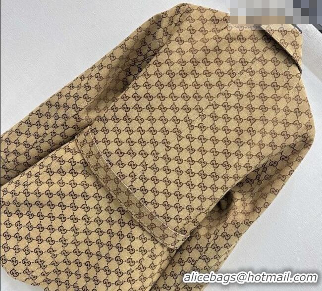 Top Design Gucci GG Cotton Jacket GG031101 Beige 2026