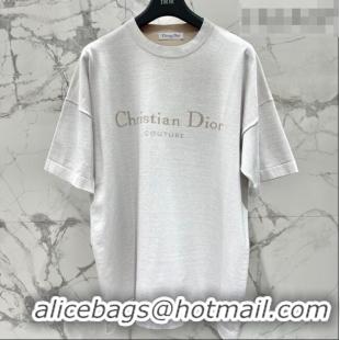 ​Reasonable Price Dior Cotton T-Shirt DR0311012 Light Grey 2026