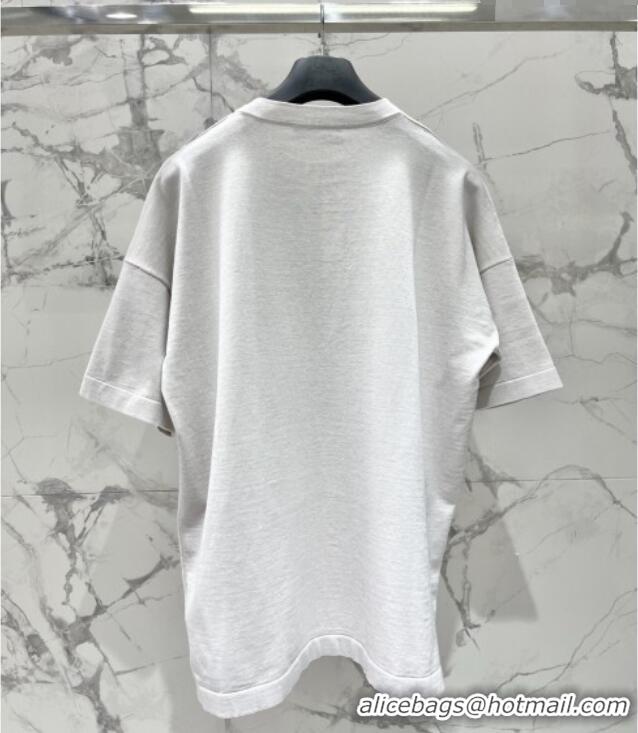 ​Reasonable Price Dior Cotton T-Shirt DR0311012 Light Grey 2026