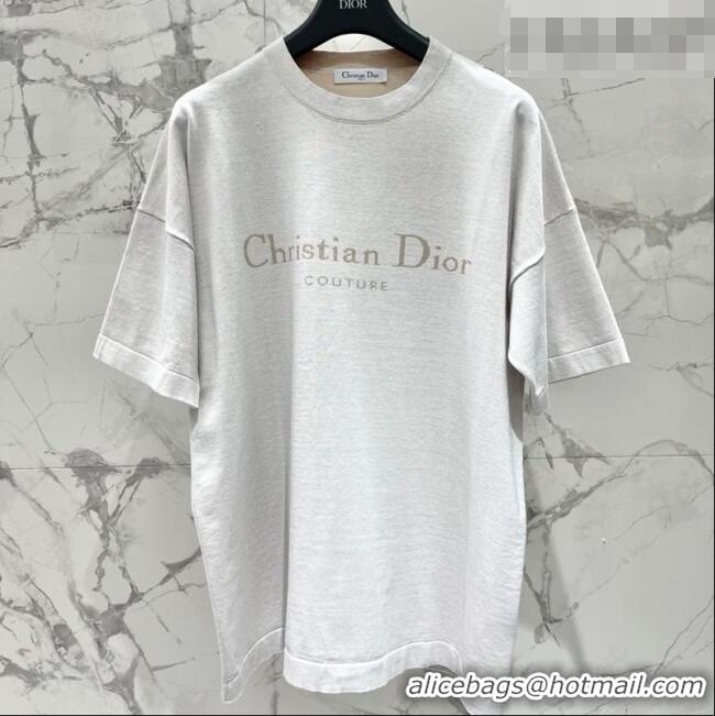 ​Reasonable Price Dior Cotton T-Shirt DR0311012 Light Grey 2026