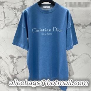 Top Quality Dior Cotton T-Shirt DR0311012 Blue 2026