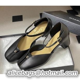 Unique Style Chanel Lambskin & Patent Leather Mary Janes Pumps 4.5cm CH030611 Black 2026