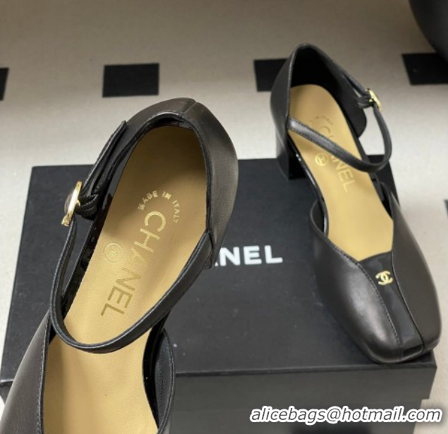 Unique Style Chanel Lambskin & Patent Leather Mary Janes Pumps 4.5cm CH030611 Black 2026