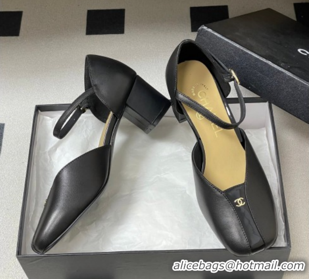 Unique Style Chanel Lambskin & Patent Leather Mary Janes Pumps 4.5cm CH030611 Black 2026