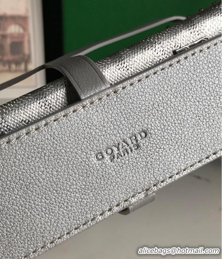 Original Cheap New Goyard Minaudiere Trunk Case Bag G7972 Silver