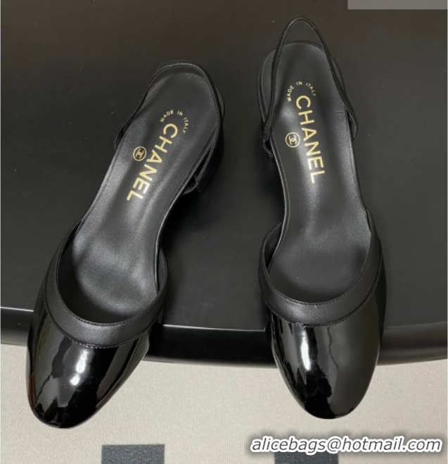Charming Chanel Lambskin & Patent Calfskin Leather Pumps 4.5cm G47175 Black2 2026