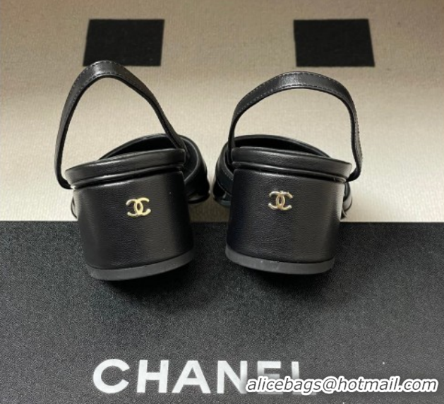 Charming Chanel Lambskin & Patent Calfskin Leather Pumps 4.5cm G47175 Black2 2026