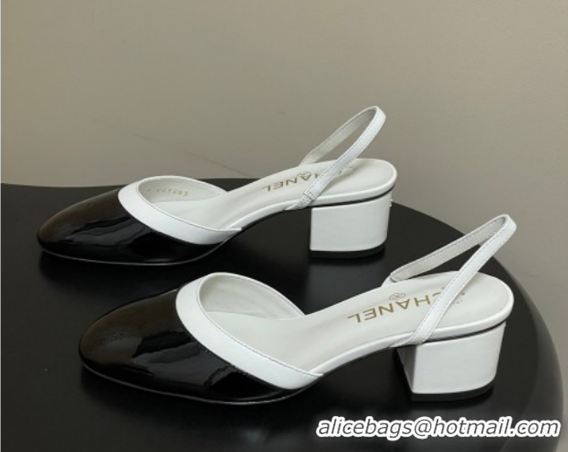 Hot Style Chanel Lambskin & Patent Calfskin Leather Pumps 4.5cm G47175 Black/White 2026