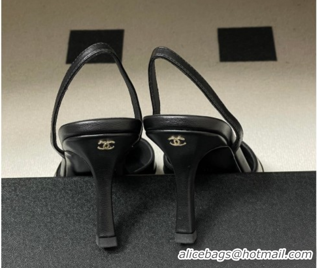 Trendy Design Chanel Lambskin & Patent Calfskin Leather Pumps 7.5cm G47175 Black2 2026