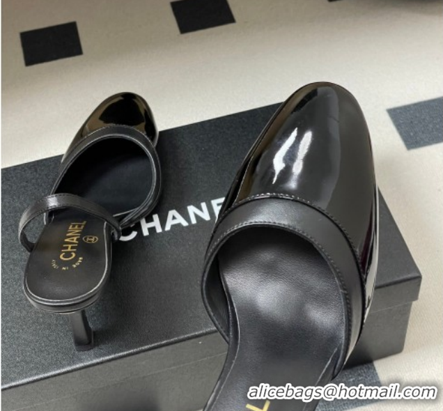 Trendy Design Chanel Lambskin & Patent Calfskin Leather Pumps 7.5cm G47175 Black2 2026